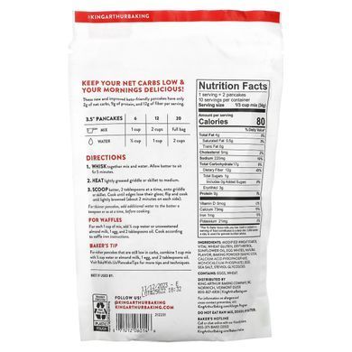King Arthur Flour, Смесь для блинов с высоким содержанием углеводов, 12 унций (340 г) купить в Киеве и Украине