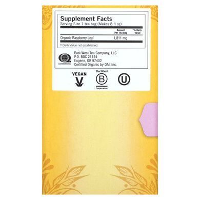 Tea from raspberry leaves caffeine-free Yogi Tea (Womans Raspberry Leaf) 16 tea bags 29 g