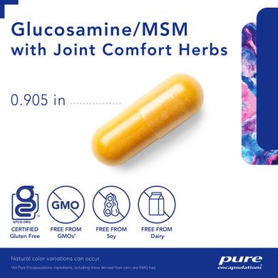 Глюкозамин и МСМ Pure Encapsulations (Glucosamine MSM) 360 капсул купить в Киеве и Украине