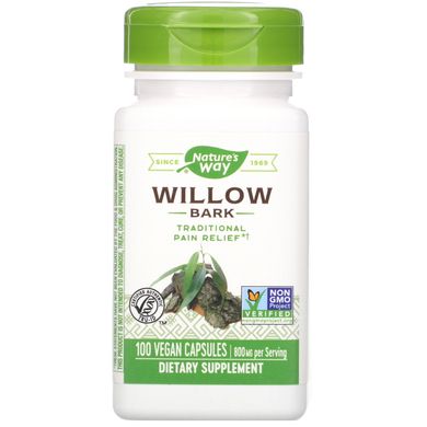 Біла верба Nature's Way (White Willow) 800 мг 100 капсул