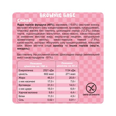 Box Bar - 10х45g Brownie Baby FIZI купить в Киеве и Украине