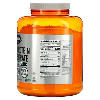 Сироватковий протеїн натуральний без смаку Now Foods (Whey Protein Concentrate) 2,3 кг