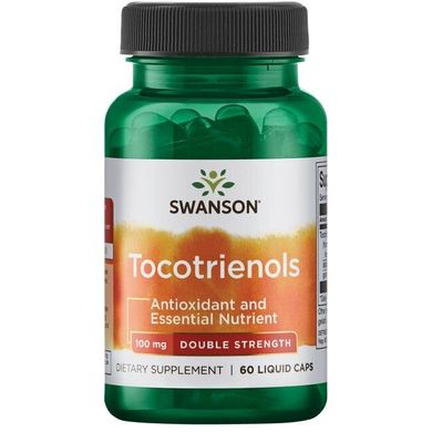 Токотриенолы - двойная сила, Tocotrienols - Double Strength, Swanson, 100 мг, 60 капсул купить в Киеве и Украине