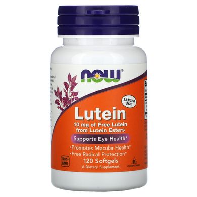 Лютеїн Now Foods (Lutein) 10 мг 120 гелевих капсул