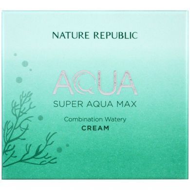 Aqua, Super Aqua Max, combination watery cream, Nature Republic, 80 ml (2.70 fl oz).