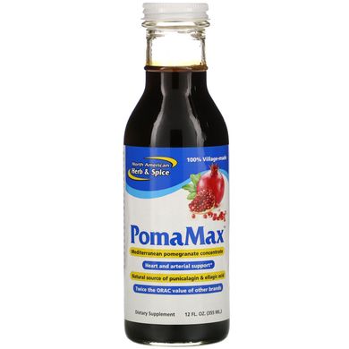 Гранатовий концентрат, PomaMax, North American Herb & Spice Co, 355 мл