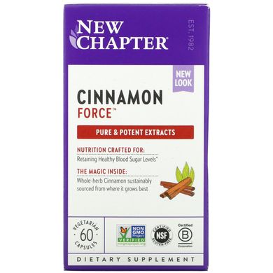 Кориця New Chapter (Cinnamon) 60 капсул