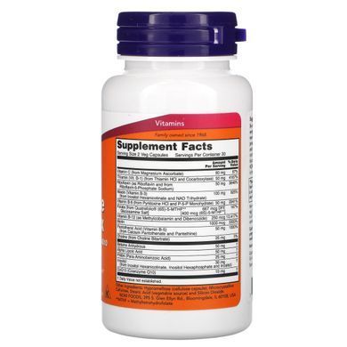 Coenzyme B-Complex Now Foods (Co-Enzyme B-Complex) 60 vegetarian capsules