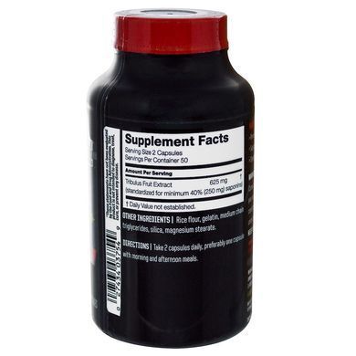 Tribulus Fuel 625, Twinlab, 100 capsules