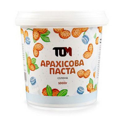 Арахісова Паста TOM peanut butter 1 kg солона