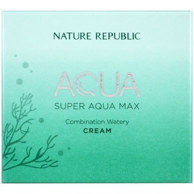 Aqua, Super Aqua Max, combination watery cream, Nature Republic, 80 ml (2.70 fl oz).