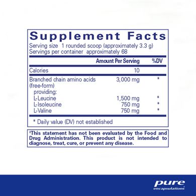 BCAA Pure Encapsulations (BCAA Powder) 227 г