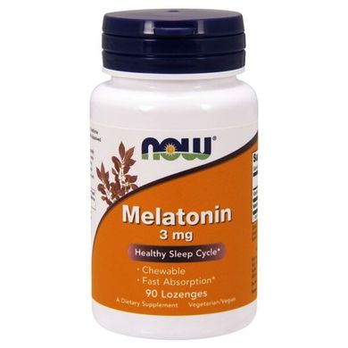 Мелатонін Now Foods (Melatonin) 3 мг 90 льодяників