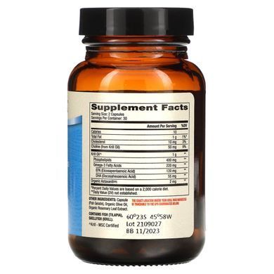 Масло криля арктического Dr. Mercola (Krill Oil) 500 мг 60 капсул купить в Киеве и Украине