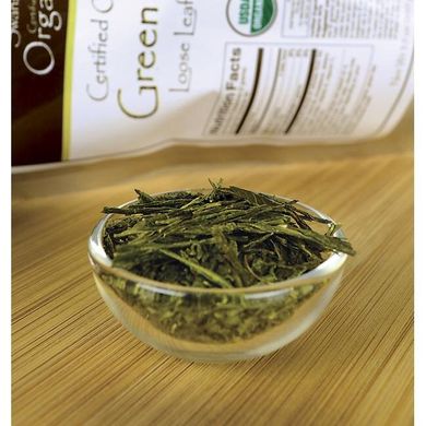 Сертифицированный экологически чистый зеленый чай, Certified Organic Loose Leaf Green Tea, Swanson, 3.5 кг купить в Киеве и Украине