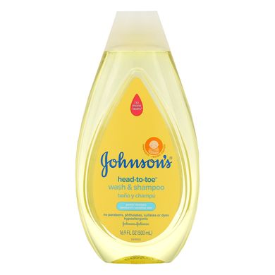 Миття & шампунь, Johnson's, 16,9 рідких унцій (500 мл)