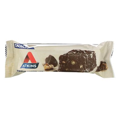 Atkins, Snack, Triple Chocolate, шоколадные батончики, 5 батончиков по 40 г (1,41 унции) купить в Киеве и Украине