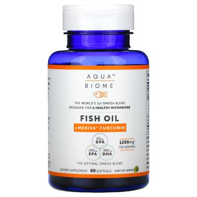 Рыбий жир + мерива куркумин Enzymedica (Fish oil) 60 капсул купить в Киеве и Украине