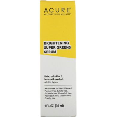 Осветляющая сыворотка Acure (Brightening Serum Organics) 30 мл купить в Киеве и Украине