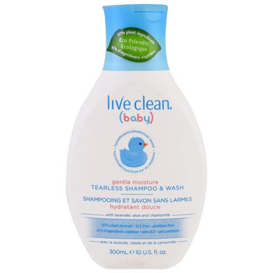 Дитячий шампунь і гель для душу Live Clean (Shampoo & Wash) 300 мл