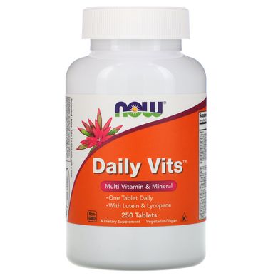 Мультивітаміни Now Foods (Daily Vits) 250 таблеток
