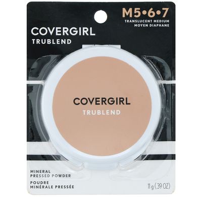 Компактна мінеральна пудра, відтінок «Прозорий середній», TruBlend, Covergirl, 11 г (0,39 унції)