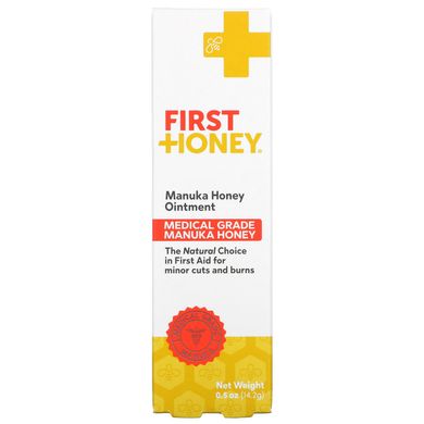 First Honey, Мазь з медом манука, 0,5 унції (14,2 г)