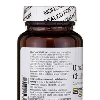 Детские витамины для пищеварения Metagenics (UltraFlora Children's) 60 жевательных таблеток купить в Киеве и Украине