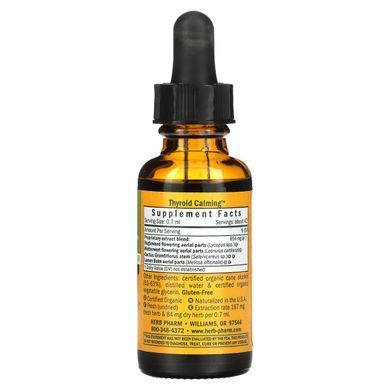 Підтримка щитовидної залози суміш екстрактів Herb Pharm (Thyroid Calming) 30 мл
