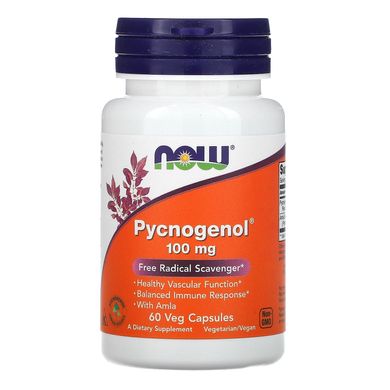 Пікногенол Now Foods (Pycnogenol) 100 мг 60 капсул