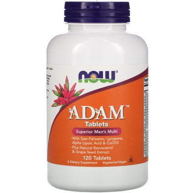 Мультивитамины для мужчин АДАМ Now Foods (ADAM) 120 таблеток купить в Киеве и Украине