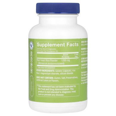 The Vitamin Shoppe, Red Yeast Rice , 1,200 mg , 120 Capsules (600 mg per Capsule)