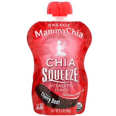 Семена чиа органик вишня Mamma Chia (Chia Squeeze) 10 пакетов по 99 г купить в Киеве и Украине