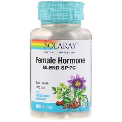 Смесь женских гормонов Solaray (Female Hormone Blend SP-7C) 180 капсул купить в Киеве и Украине