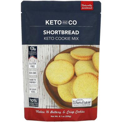 Keto and Co, пісочне печиво, суміш для кето-печива, 8,1 унції (230 г)