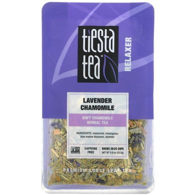 Tiesta Tea Company, листовой чай премиального качества, лаванда и ромашка, без кофеина, 25,5 г (0,9 унции) купить в Киеве и Украине