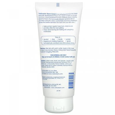 Vanicream, Крем для бритья, для чувствительной кожи, без запаха, 6 унций (170 г) купить в Киеве и Украине