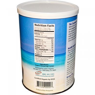 Кокосовые кристаллы Coconut Secret (Coconut Crystals) 340 г купить в Киеве и Украине
