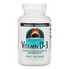 Вітамін D-3 Source Naturals (Vitamin D-3) 5000 МО 240 капсул фото