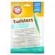 Arm & Hammer, Twisters, Ласощі для чищення дихання для собак, середній, м'ята, 8 штук фото