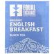 Equal Exchange, Органічний англійський сніданок, чорний чай, 20 чайних пакетиків, 1,41 унція (40 г) фото