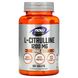 Цитруллин Now Foods (L-Citrulline) 1200 мг 120 таблеток фото