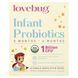 LoveBug Probiotics, пробиотики для младенцев в возрасте 0&ndash;6 месяцев, 1 млрд КОЕ, 30 пакетиков в индивидуальной упаковке, по 1,5 г (0,05 унции) фото