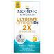 Ultimate Omega2X with Vitamin D3, lemon flavor, Nordic Naturals, 60 softgels.