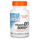 Витамин D3 Doctor's Best (Vitamin D3) 5000 МЕ 360 капсул фото