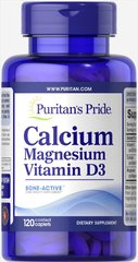 Кальцій магній з вітаміном D, Calcium Magnesium with Vitamin D, Puritan's Pride, 1000 мг / 500 мг / 400 МО, 120 таблеток