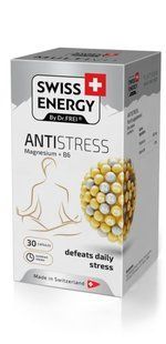Анти-стресс, ANTISTRESS Magnesium+B6, Swiss Energy, магний и витамин В6, 30 капсул купить в Киеве и Украине