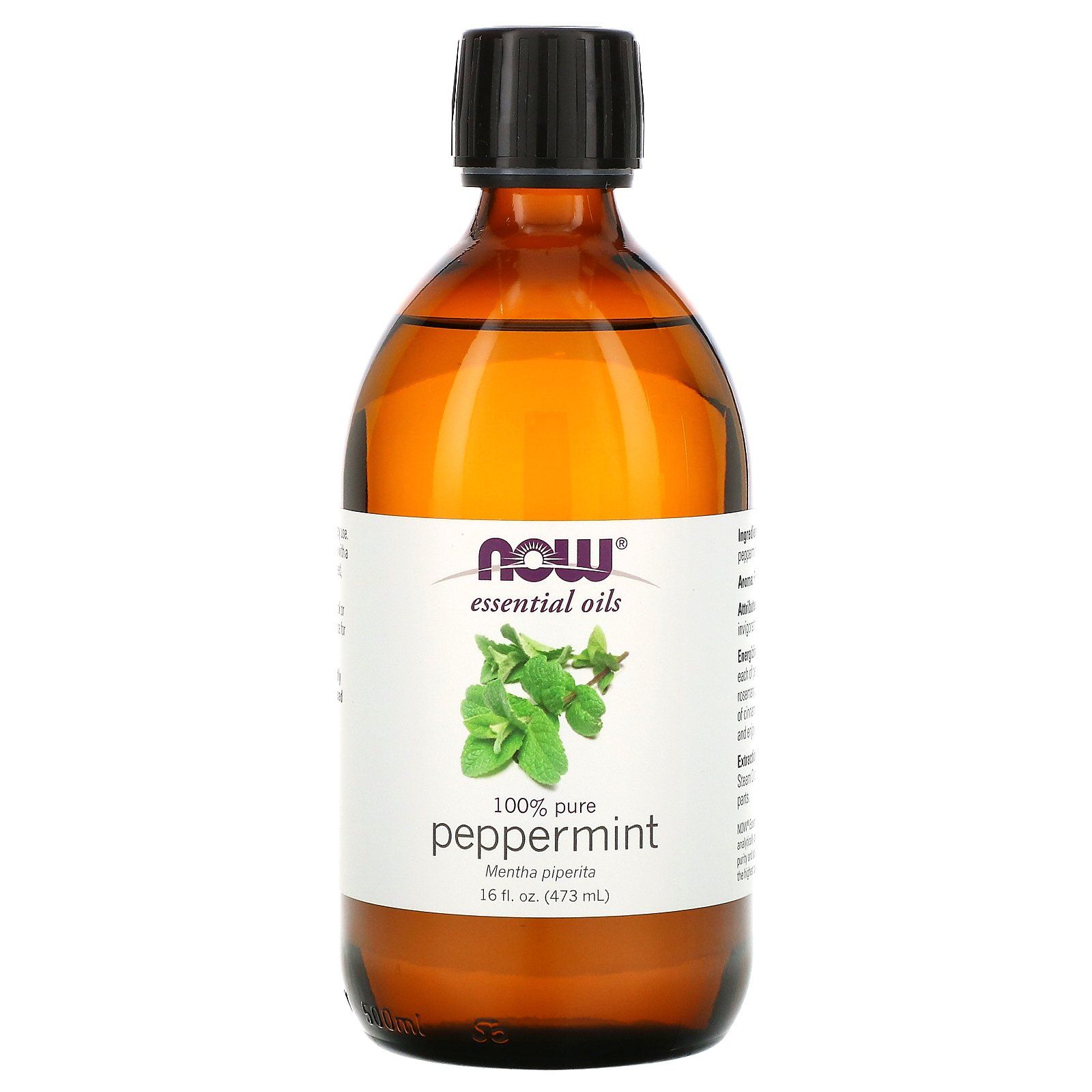 Эфирное масло перечной мяты Now Foods (100% Pure Peppermint) 473 мл .