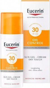 Гель-крем солнцезащитный SPF30 для жирной кожи и склонной к акне, Sunscreen gel SPF30 for oily skin and prone to acne, Eucerin, 50 мл купить в Киеве и Украине