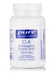 КЛК (конъюгированная линолевая кислота) Pure Encapsulations CLA (Conjugated Linoleic Acid) 1000 мг 60 капсул купить в Киеве и Украине